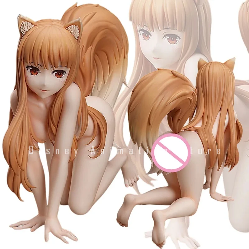 

In Stock FREEing Figure Spice and Wolf Figure Holo Anime Fox Girl Action Figure Toy Native Statue Adult Collection Model Doll