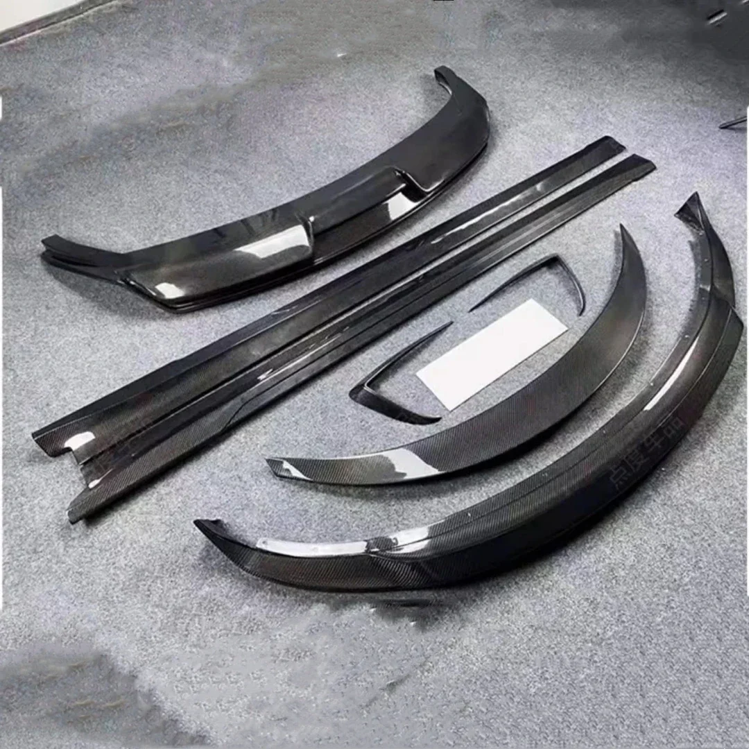

For Tesla Model 3 modified Front Rear Lip Tail Wing Side Skirt Strip Assembly Carbon Fiber Body Kit Auto Accessories