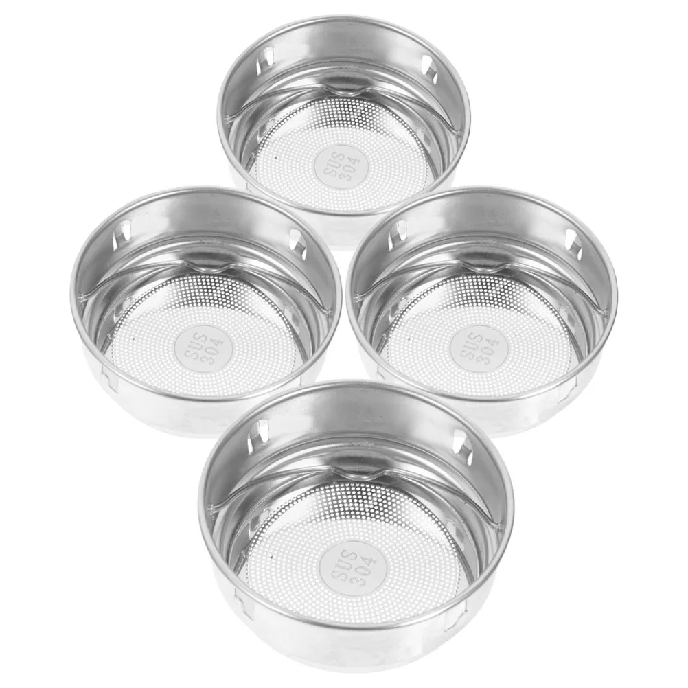 

4Pcs Stainless Steel Tea Infuser Reusable Fine Mesh Loose Leaf Tea Filter Strainers for Bottle Home Office Travel Use
