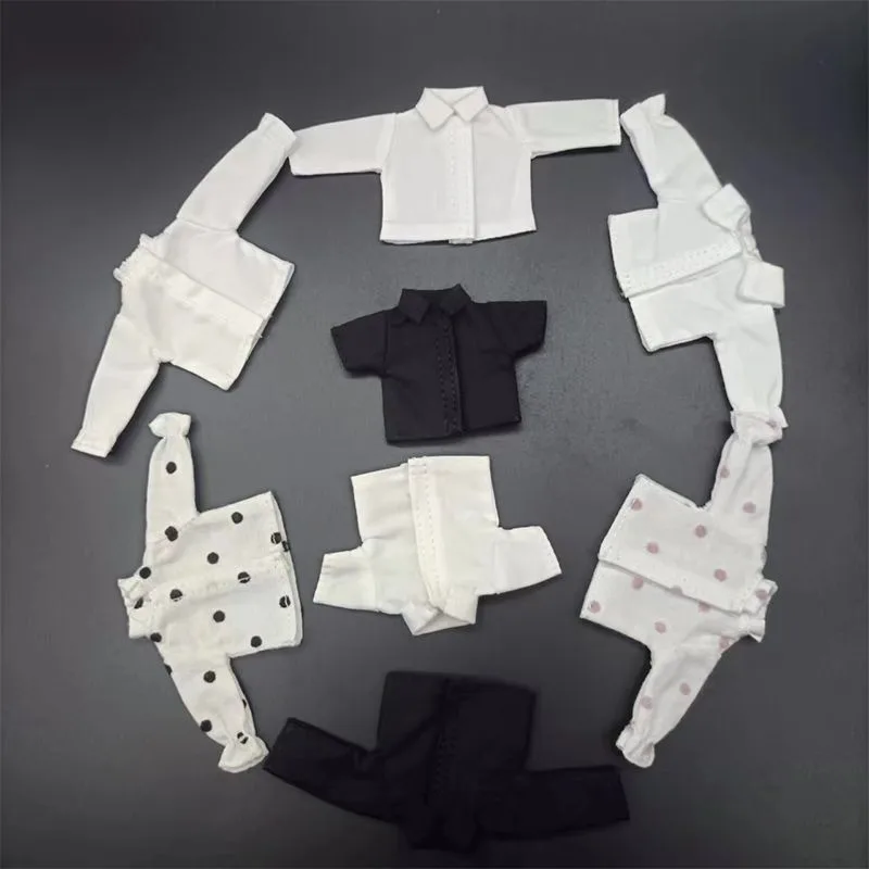 Ob11 baby clothes short sleeve YMY shorts MOLLY 1/12 BJD GSC plain clay hand-made doll clothes doll accessories