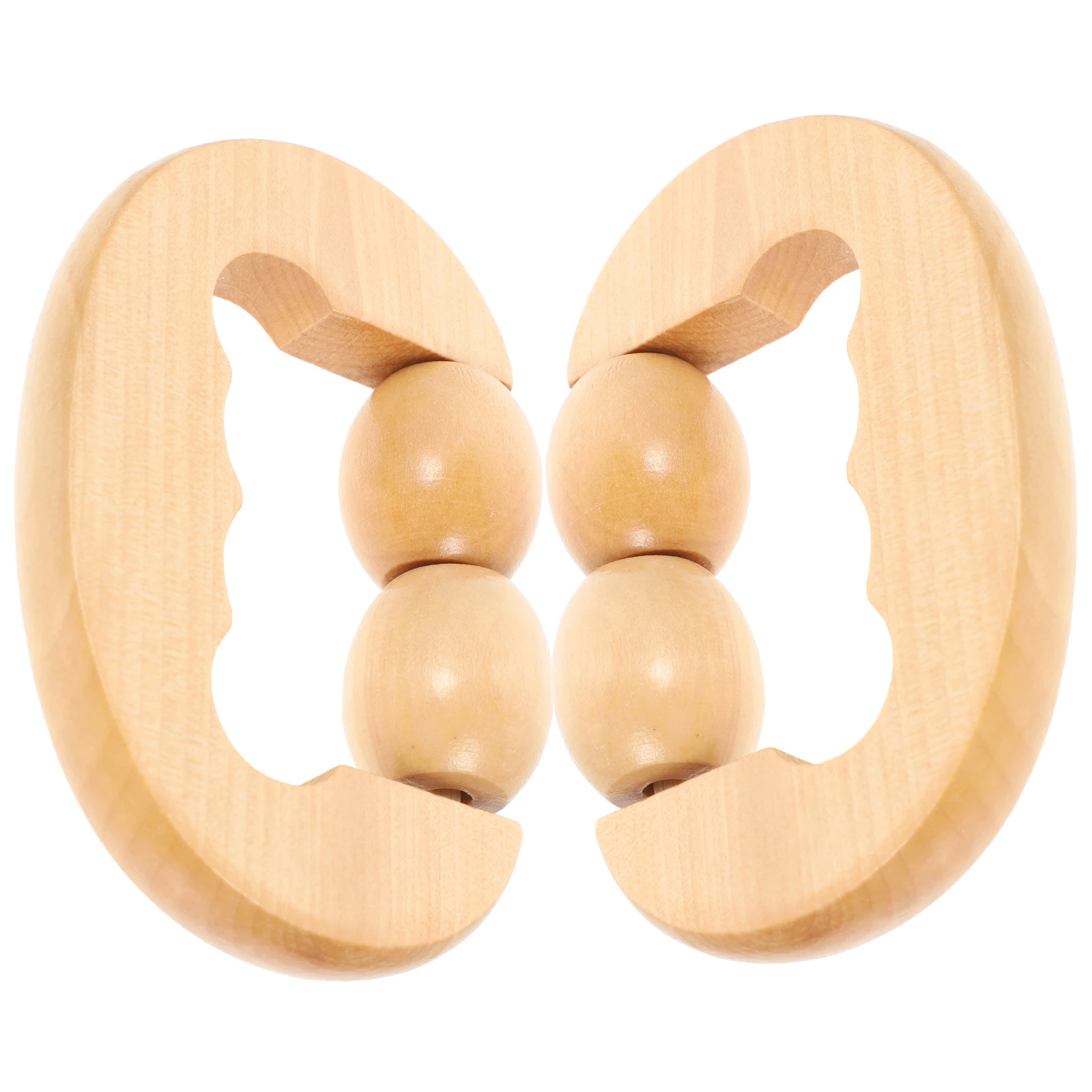 

2Pcs Muscle Massage Roller Durable Wood Double Roller for Body Neck Back Leg Pain Relief Home Therapy Tool Leg Massage Tool