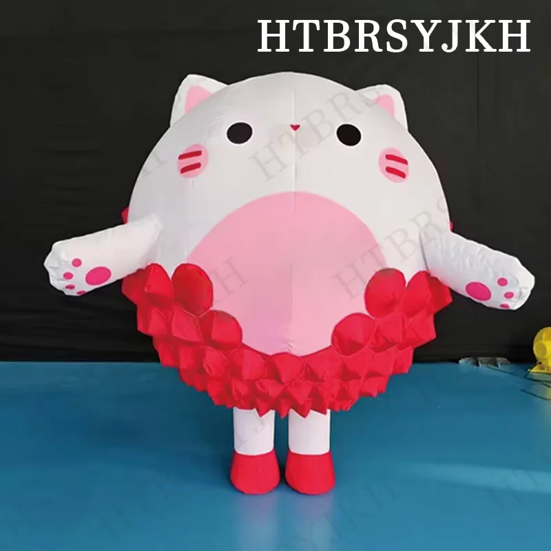 

Inflatable kitten lychee with blower, animal and fruit air model, outdoor large-scale event decoration prop
