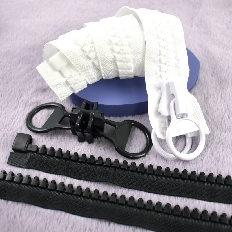 

1Pc 20# 60-800cm Extra Large Resin Zipper for Sewing Tent Down Coat Open-End Zip Double-Sided Replacement Zips DIY Accessories