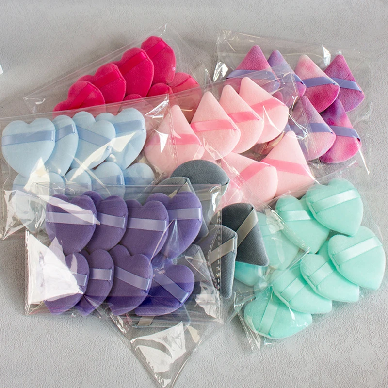 8個入り 三角形 コスメティックパフ メイクアップスポンジ 顔 目元 コンターシャドウ パウダーパフ ファンデーション メイクアップツール 美容用品