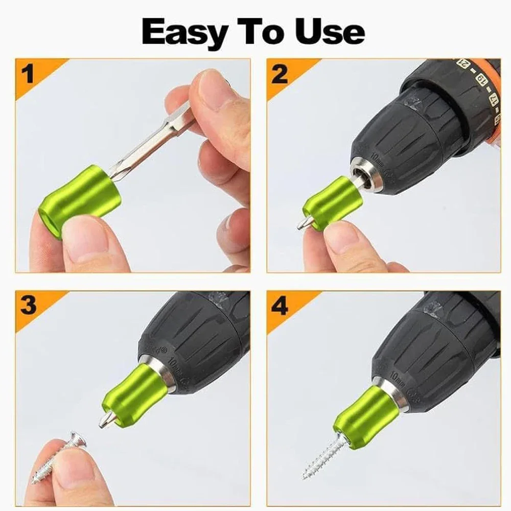 1/4 Zoll/6,35 mm magnetischer Schraubenhalterring, abnehmbare Magnetisierungshülse, starke Adsorption für elektrische Bohrer, Holzbearbeitungsbits – Detail 4