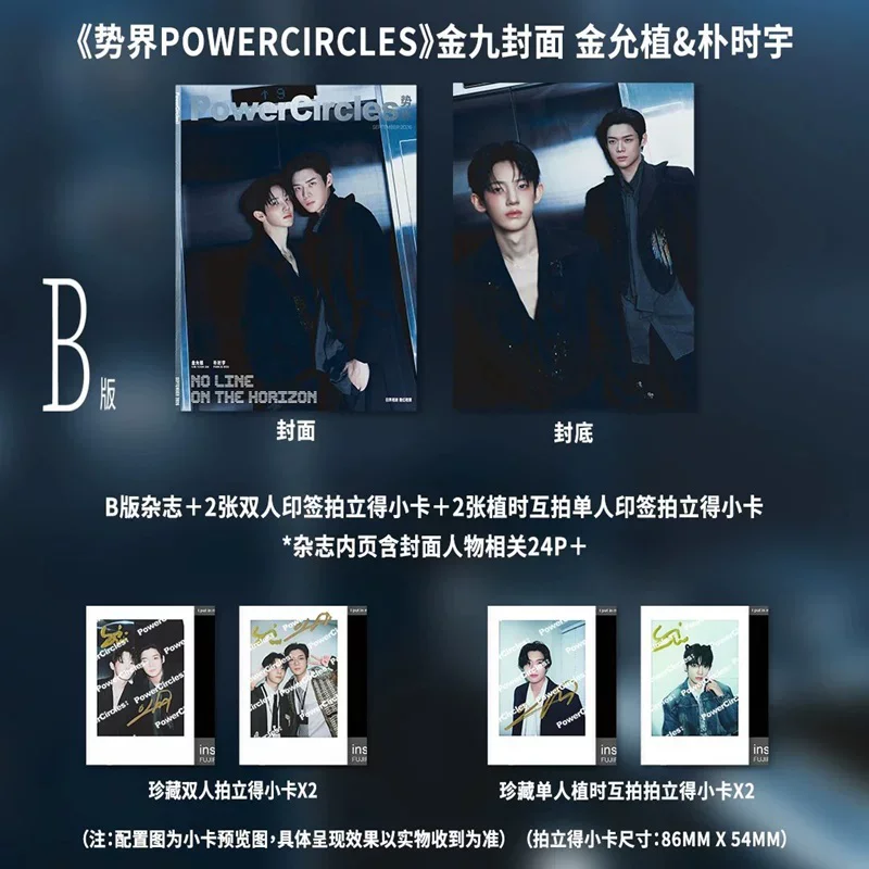 PowerCircles Photo Magazine A/B/C Edition Kim Yoon Jik Park Si Woo Official Photobook Photo Card Souvenir Gift For Fan Collectio