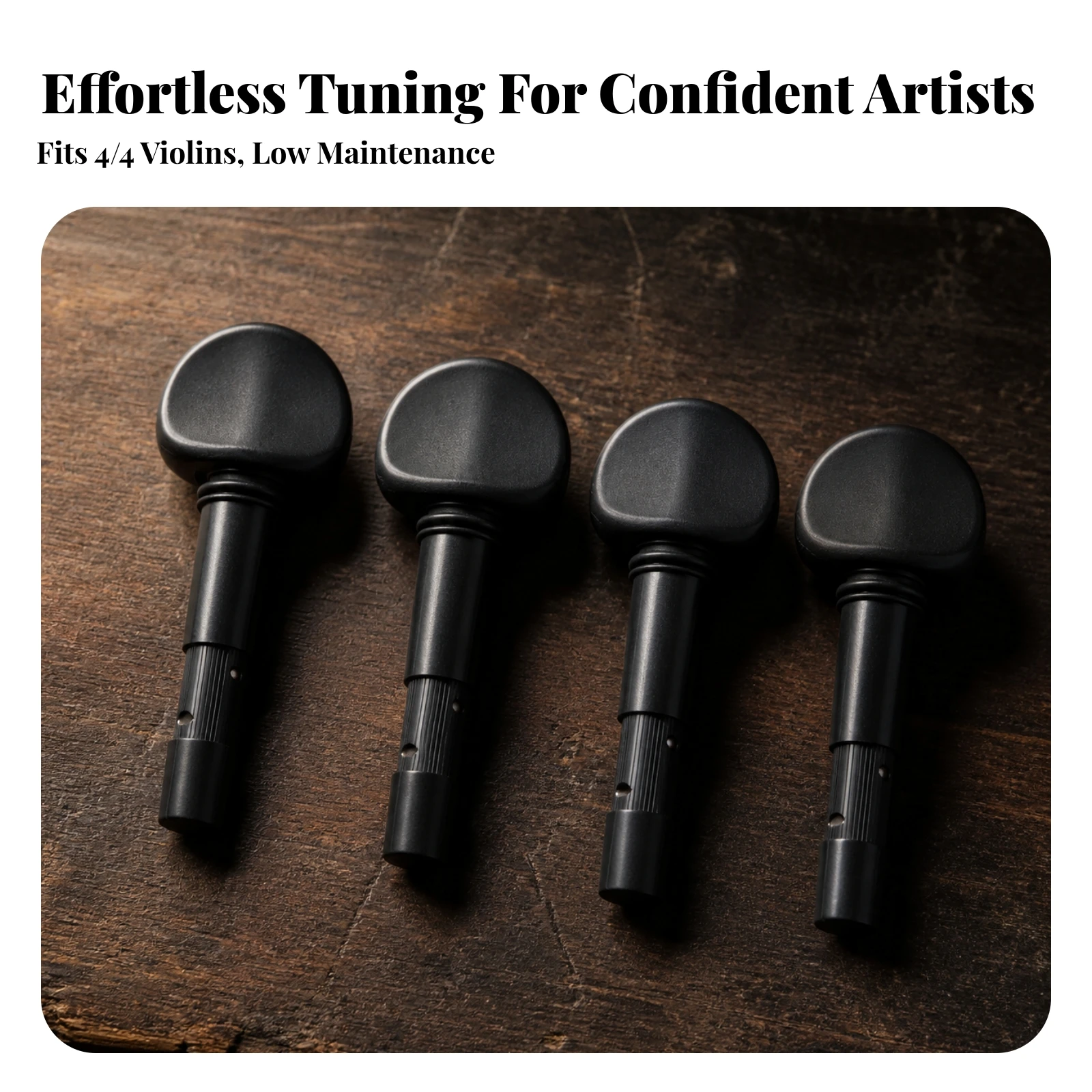 4 Pieces Geared Violin Pegs Finetune Geared Tuning Pegs Mechanical Violin Peg Stable Tuning Peg Machine Heads Micro Adjustment