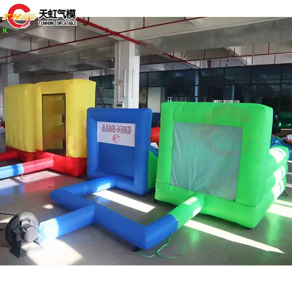 Nouveau jeu de carnaval gonflable de conception jouets 4 en 1 jeux de fête de lancer de balle d'anneau durables commerciaux