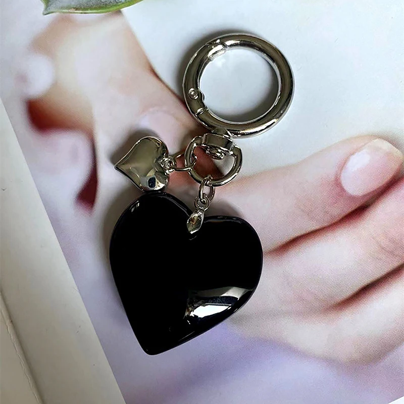 

Heart Cases Pendant Heart Keychain Bowknot Keys Rings Alloy Material Keyring Keys Holder Perfect For Women Bags