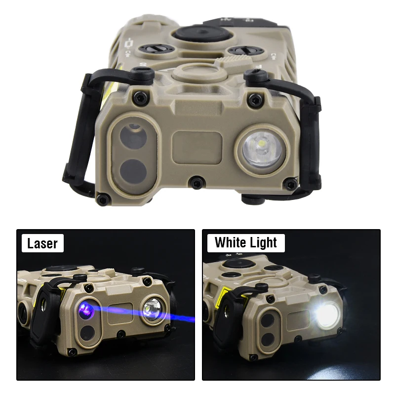 OGL Linterna táctica para arma - punto rojo, láser verde y azul, LED - imagen 3
