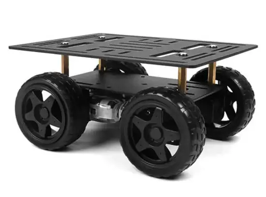 Hiwonder 4WD Chassis Car Kit with Aluminum Alloy Frame, TT Motor Smart Robot Car Kit