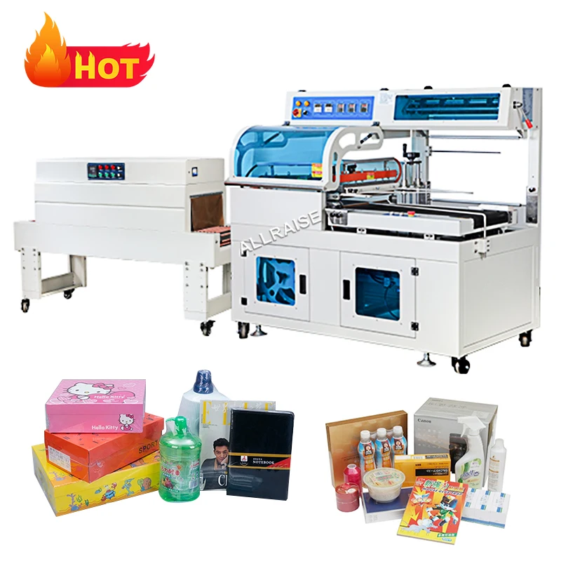 Macchina confezionatrice automatica per avvolgimento termoretraibile Macchina per avvolgere tunnel termorestringente per imballaggio termoretraibile con pellicola PE per lattine di scatole
