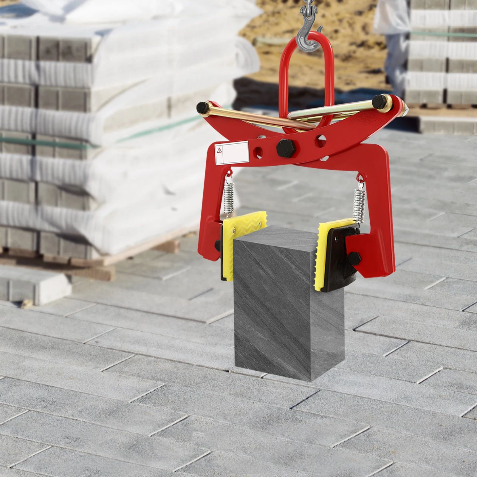 Pinza per pietra per carichi pesanti Pinza per pietra Pinza per sollevamento Pinza per pietra Capacità 330 kg/727,5 libbre per la movimentazione di ardesia e materiali