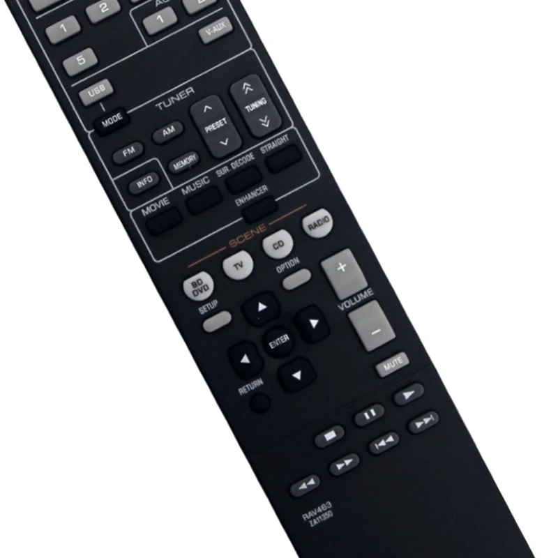 RAV463 Remote Control For Yamaha Audio Receiver HTR3066 HT-R3066 RXV373 RTZA113500 RX-V373 RXV375 YHT399U YHT497 Accessories