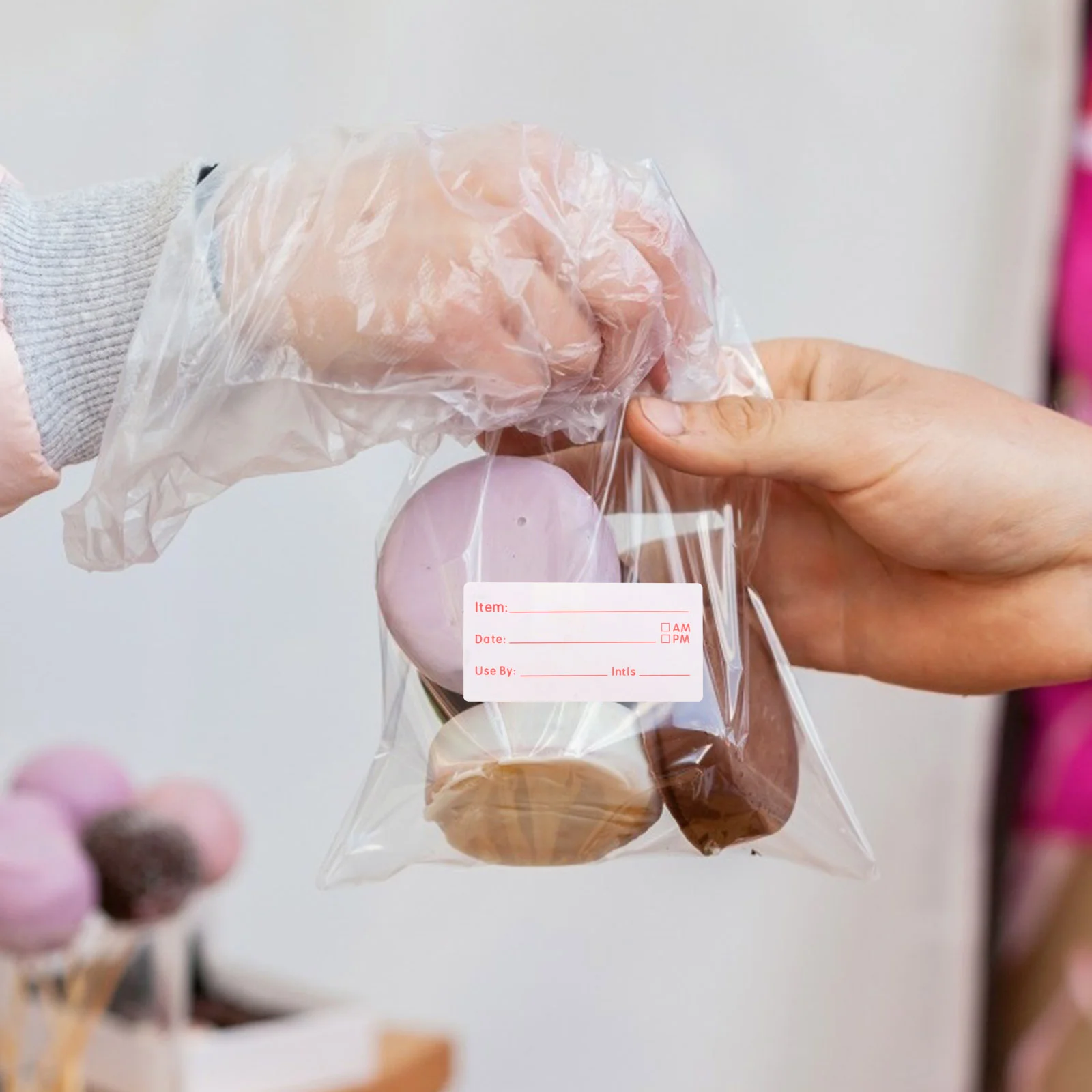 Food Record Label Box Labels Marked Sticker Container Kitchen Date Copper Plate Stickers Small Jar