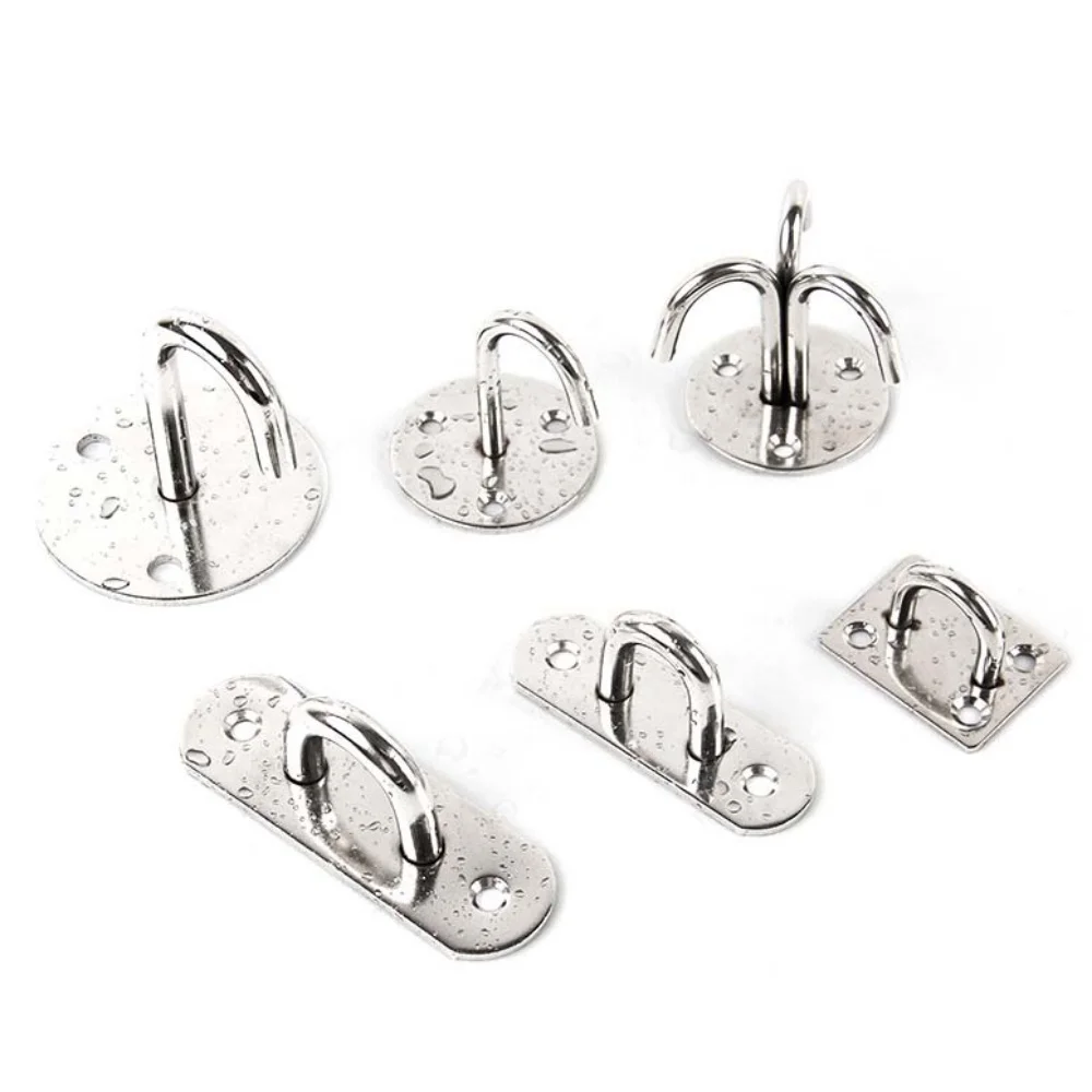 201/304 Stainless Steel Staple Ring Hook Ceiling Hanging Heavy Duty Ceiling Mount Hook Hardware Multi Purpose Storage Hooks Tool