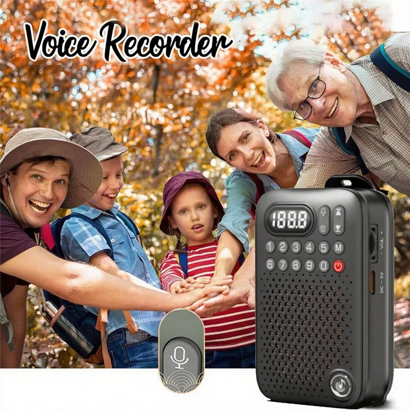 BTLIFE-Mini LED عرض راديو محمول FM 76.0-108Mhz أفضل استقبال راديو سمّاعات بلوتوث HD وظيفة التسجيل TF بطاقة MP3 P #6