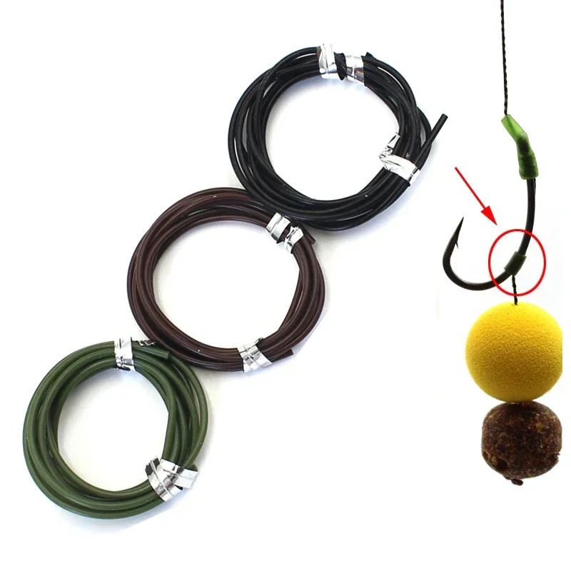 4m Carp Fishing Hook Silicone Tube Anti-tangle Rig Tubing for Safety Lead-clip System Carp Fishing Accessories for Carp Rig