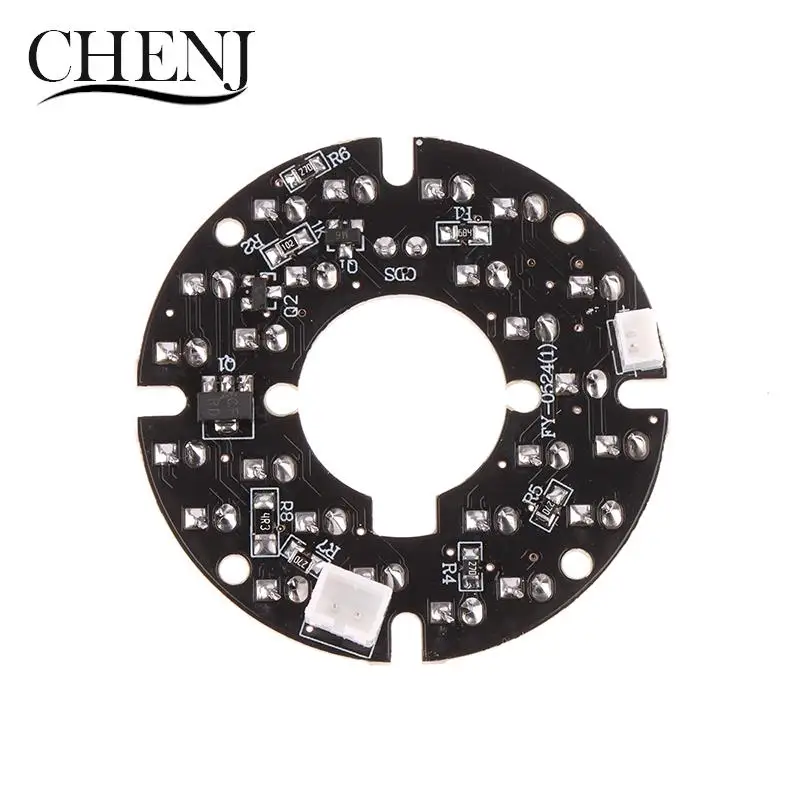 Infravermelho LED Light Board para Câmera de Vigilância, Câmera CCTV Acessórios, Visão Noturna, 24 Grãos, 90 Graus