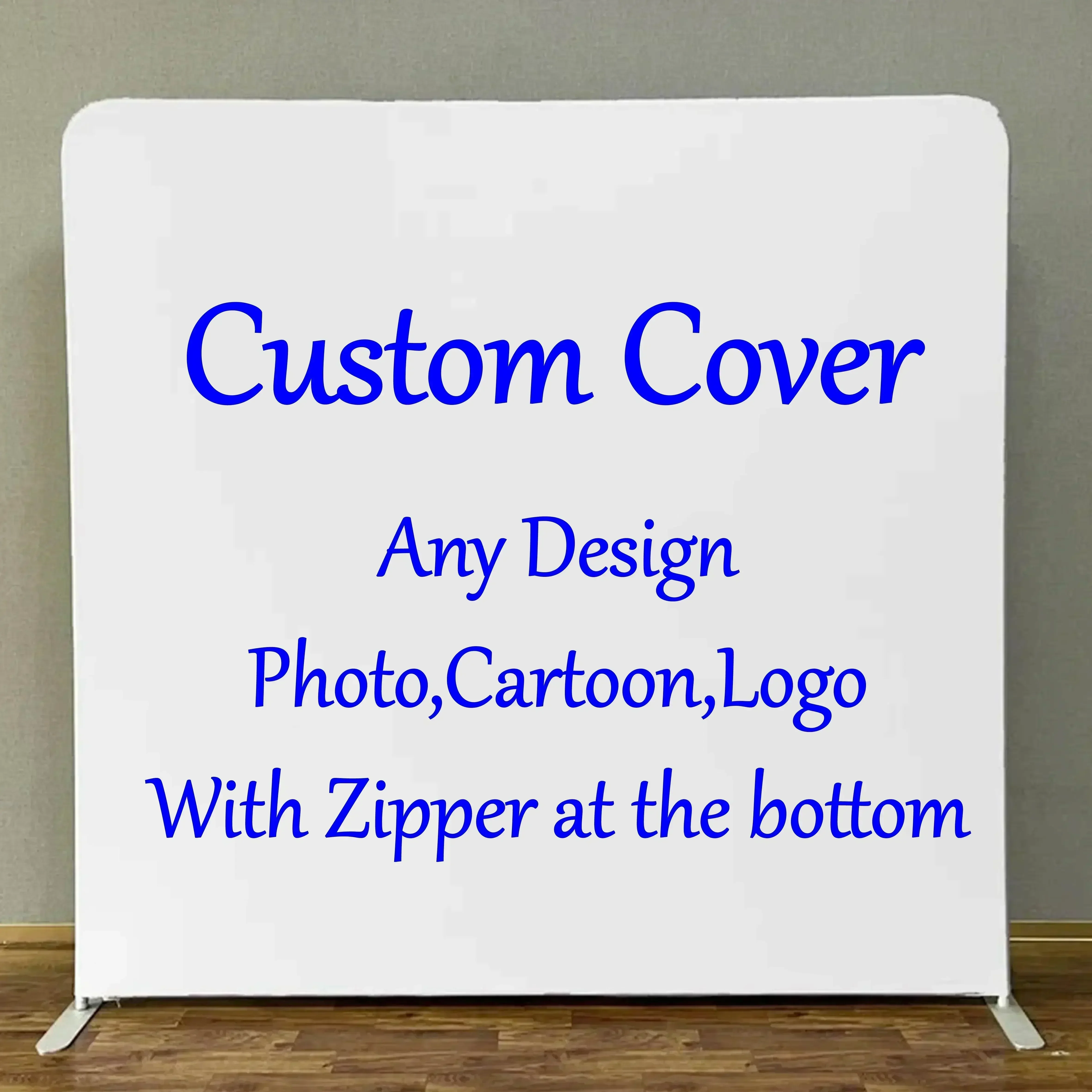 8ft Aluminum Square Backdrop Stand,double Side Personal Customized Cover,for Birthday Party and Wedding Background Decoration