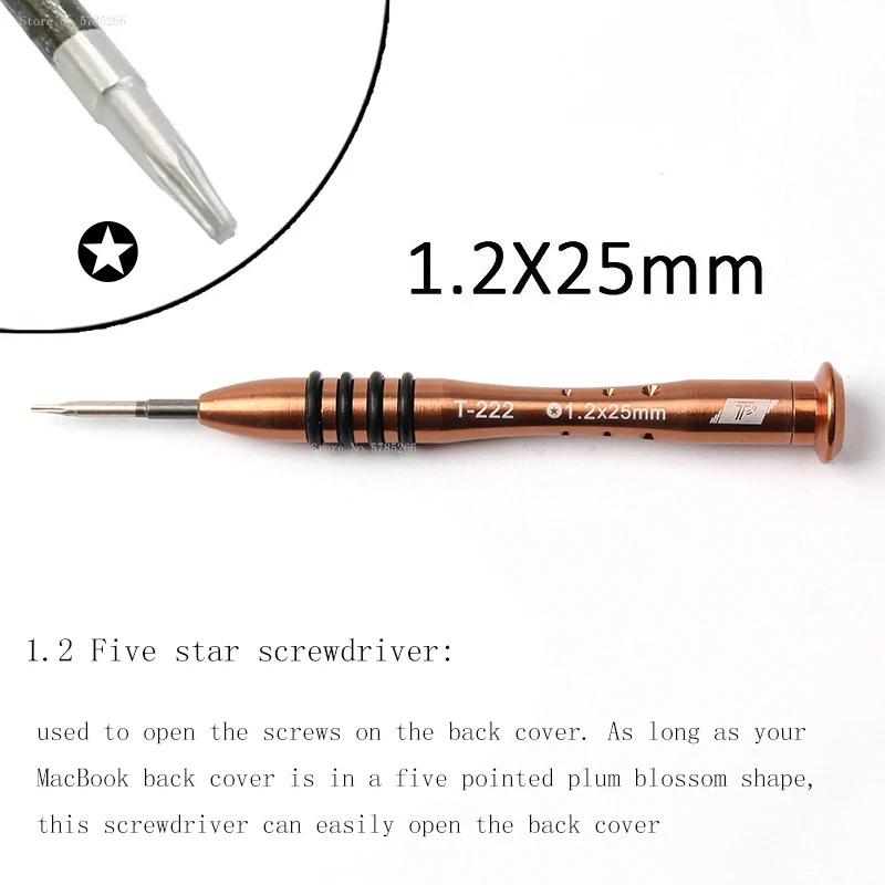 Apple Laptop MAC BOOK AIR Special Disassembly Tool 1.2mm Five Star Metal Screwdriver Driver