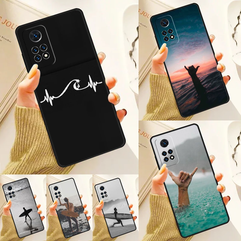 Surfer Surf Hang Loose Shaka Case For Samsung Galaxy S24 Plus S23 S20 S21FE Lite S22 Ultra Note 20 S8 S9 S10 Phone Coque