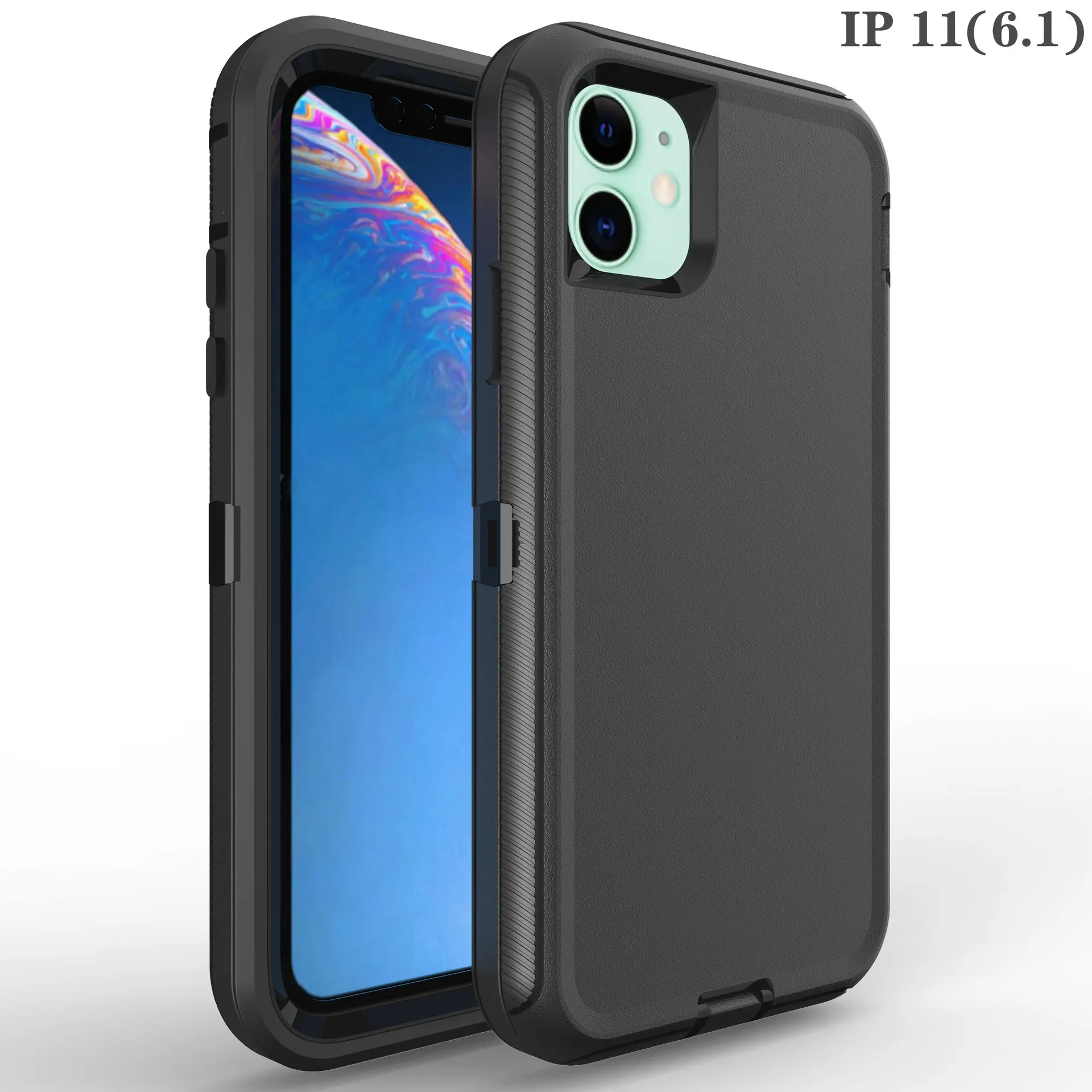 

3 IN 1 Heavy Duty Armor Shockproof Dust-Proof Defender Phone Case For iPhone XS Max XR X 8 7 Plus