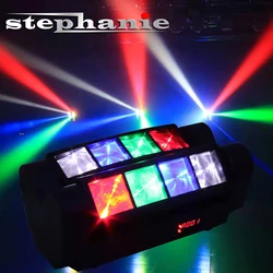 Luz LED de cabeza móvil para escenario, proyector de luces DMX, RGBW, para discoteca, DJ, boda y club nocturno