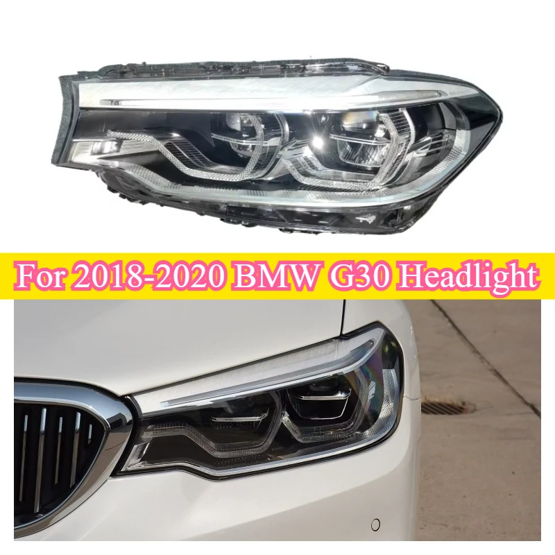Fit For BMW 5 Series G30 Headlight 2018-2020 BMW G30 Headlights Adaptive LED Headlight Assembly G30 G31 Headlamp 63117214961/962