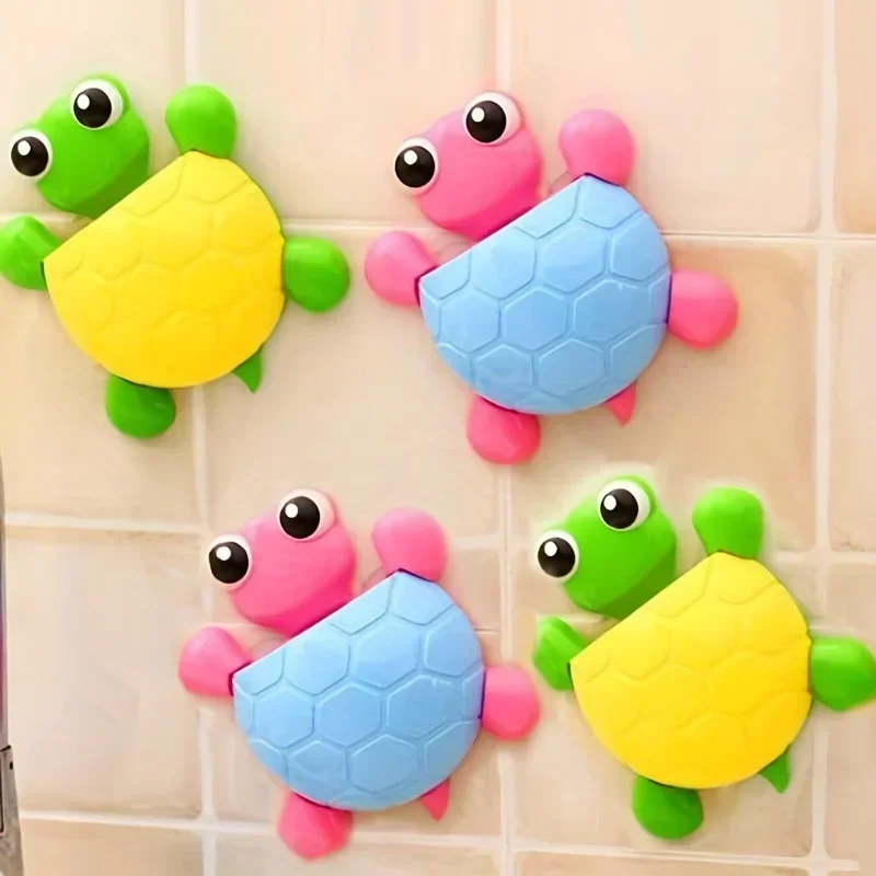 

1 шт.-милый мультяшный черепаховый держатель для зубной пасты, прочная присоска, пластиковый держатель для зубных щеток, настенный держатель для зубной пасты на присоске для ванной комнаты