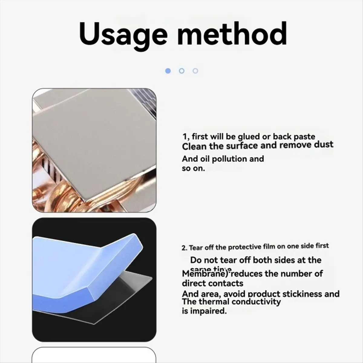 【~ NEW A01R】100PCS 12x12mm Blue Grey Thermal Silicone Pad for Mobile Phone Repair Notebook Motherboard CPU Repair Pre Cut Mat