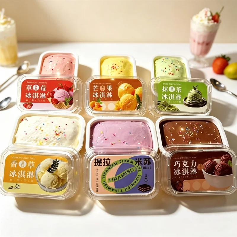 2026 NEW Kawaii Dessert Squishy Toy Ice Cream Cake Shape Slow Rebound Squeeze Toy Soft Sensory Fidget Stress Relief Pinch Gift