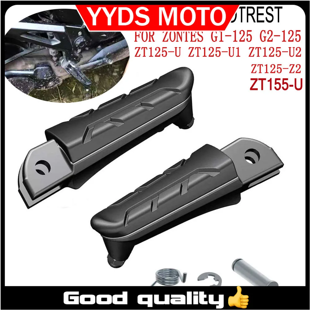 For Zontes ZT125 Front Rear Pedal bracket Footrest Footrest Foot Pegs For Zontes G1-125 G2-125 125-U ZT125-U1 ZT125-U2 125-Z2