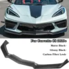 Für Chevrolet Corvette C8 2020 2021 2022 2023 Frontschürze Lip Spoiler Diffusor Splitter Carbon Look Auto Zubehör 1