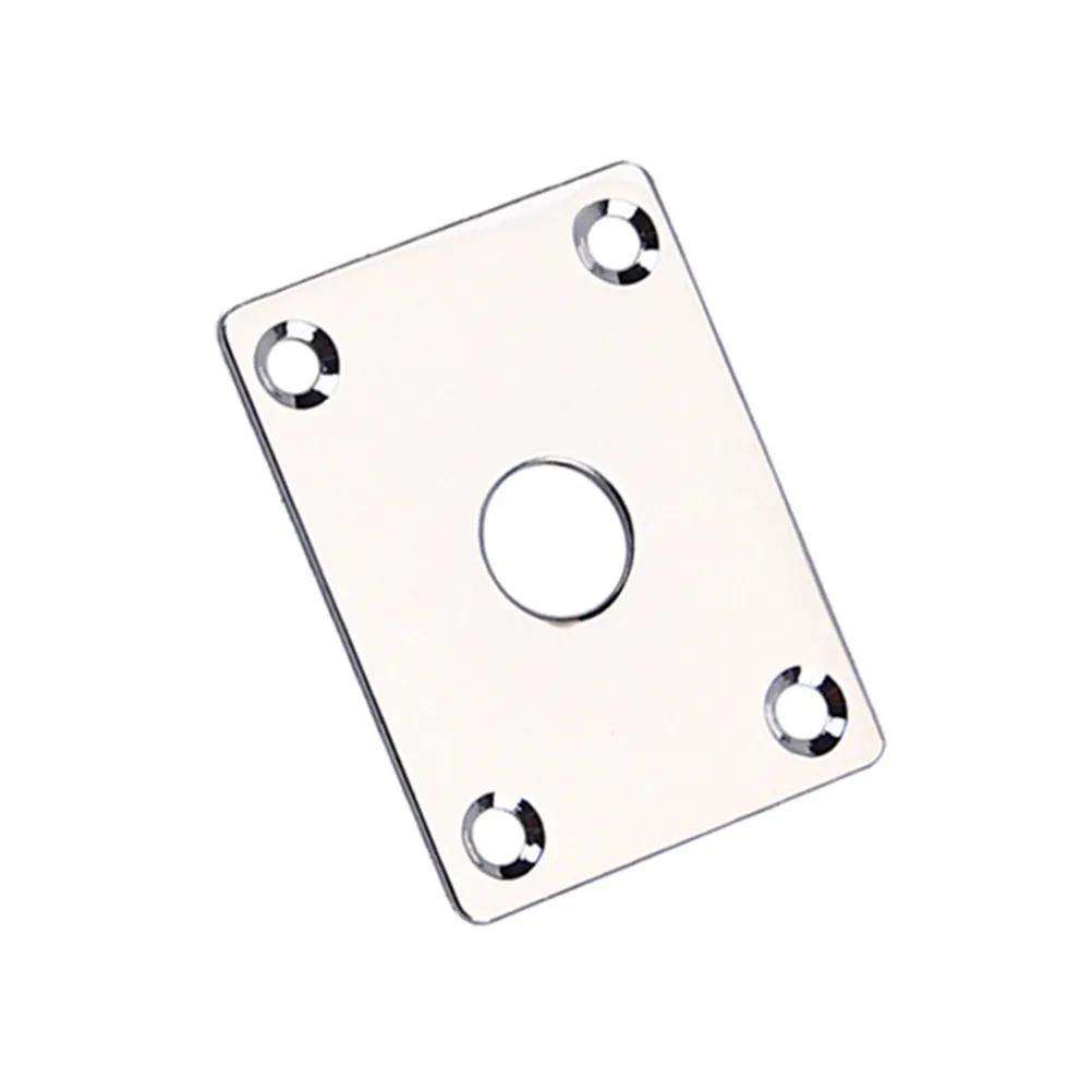 1Set Jack Plate Silver Gt103 Style High Output Input Socket for Electric Guitar Bass Compatible Replacement