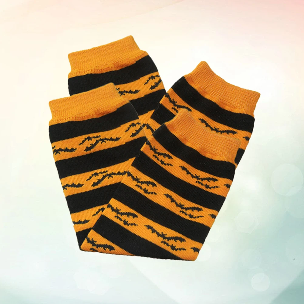 

1 Pair Bat Pattern Baby Knee Socks Warm Cotton Leg Stockings For Kids Party Gift Stretchy Comfortable Fit For Boys Girls