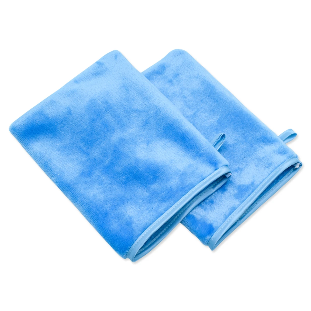 2Pc Flannel Makeup Remover Gloves Face Wash Mitts Home Makeup Remover Gloves Cleaning Face Mitts Face Accessory