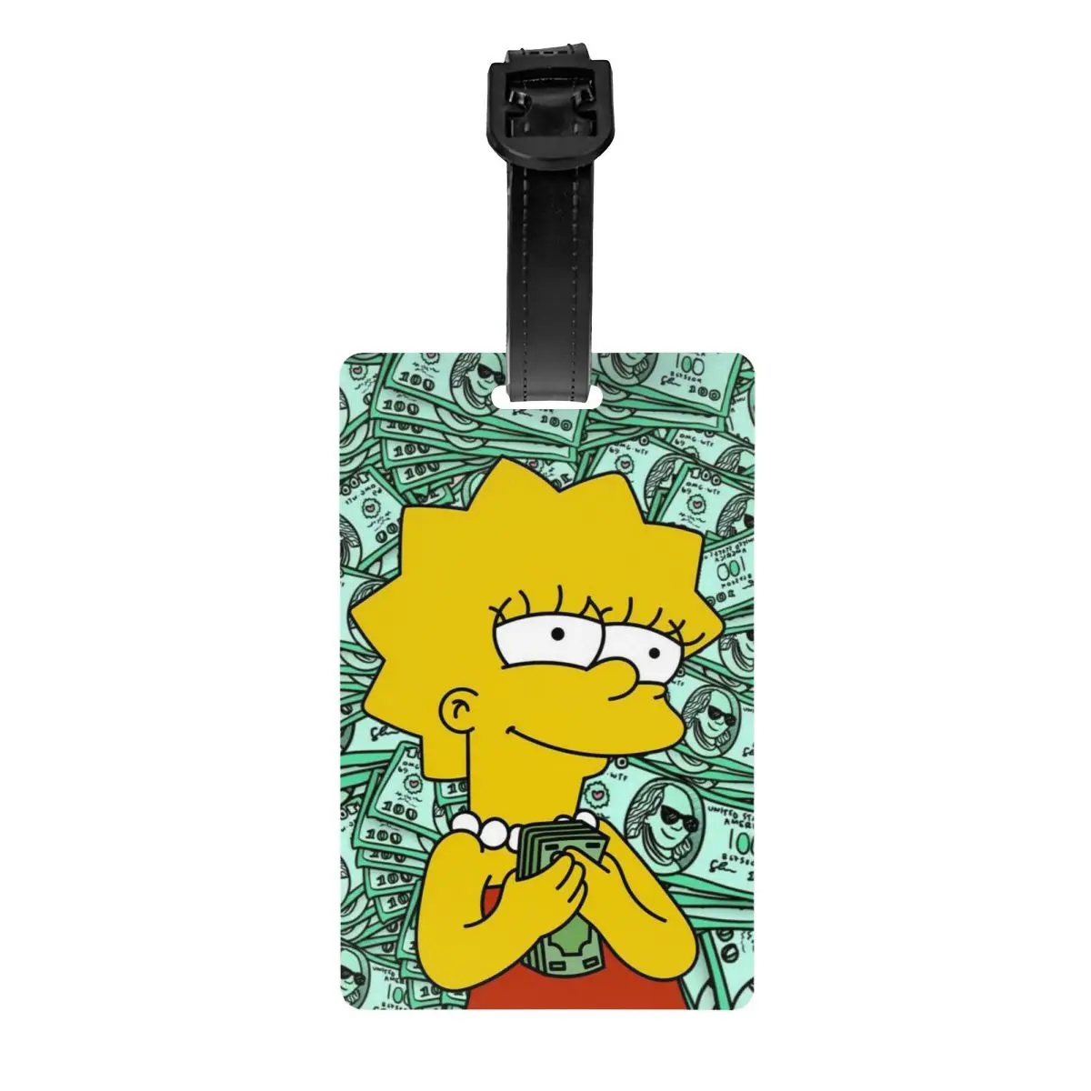 

Пользовательские Симпсоны мультфильм багажная бирка защита конфиденциальности багажные бирки дорожные сумки этикетки чемодан