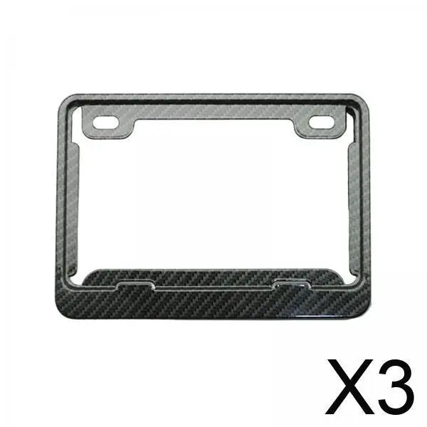 

Sturdy Motorcycle Registration Plate Bracket Aluminum Alloy Frame Hollow Design Protective for Rear Mounting