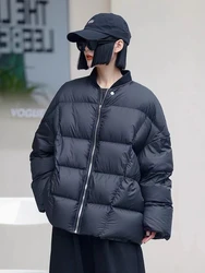 90 White Duck Down Baseball Collar Down Jacket Women Thick Autumn Winter Warm Outwear Loose Casual Puffer Jacket Large Size