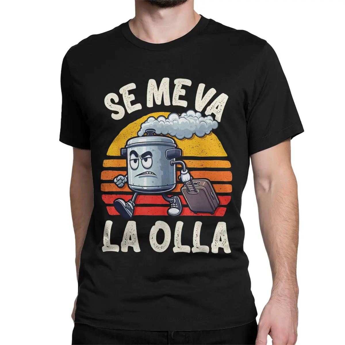 Se Me Va La Olla Frase Graciosa Original Humor Sarcasmo Men Women's T Shirts Funny Tee Shirt Crew Neck T-Shirt Cotton Plus Size