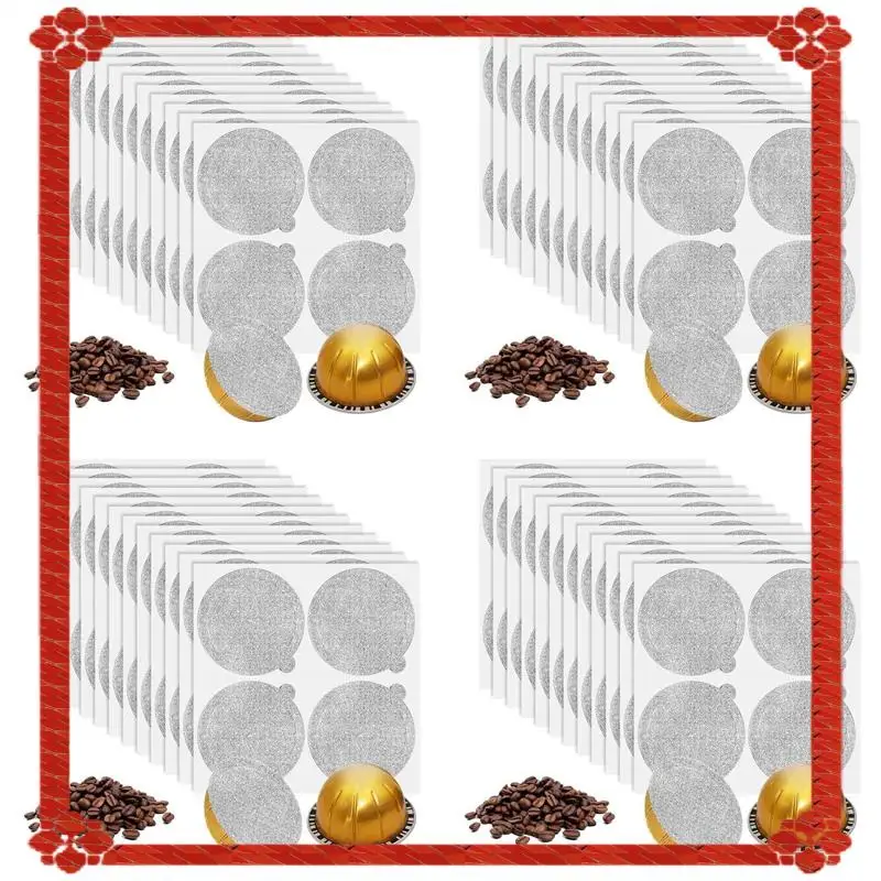 

24-часовая доставка, уплотнения крышек из алюминиевой фольги-капсулы для повторного использования, 480 шт., для Vertuoline Vertuo, для повторного использования, крышка для кофейных капсул Se