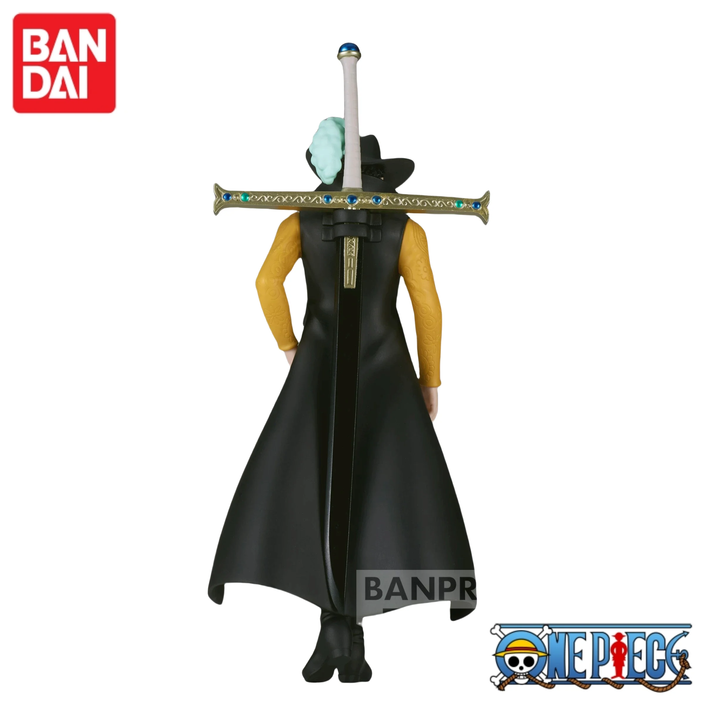

В наличии 100% оригинал Bandai One Piece DXF аниме Great Pirate Dracule Mihawk Модель Фигурка Модель Коллекционная игрушка Подарки