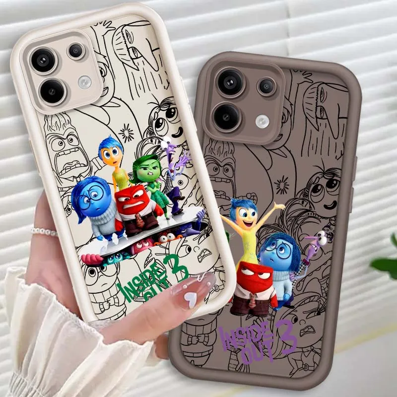 

Disney Inside Out2 For Xiaomi Mi Poco X3 X4 X5 X6 M4 M5 M5s M6 F4 F5 F6 Pro GT Plus 5G Eye Ladder Cover