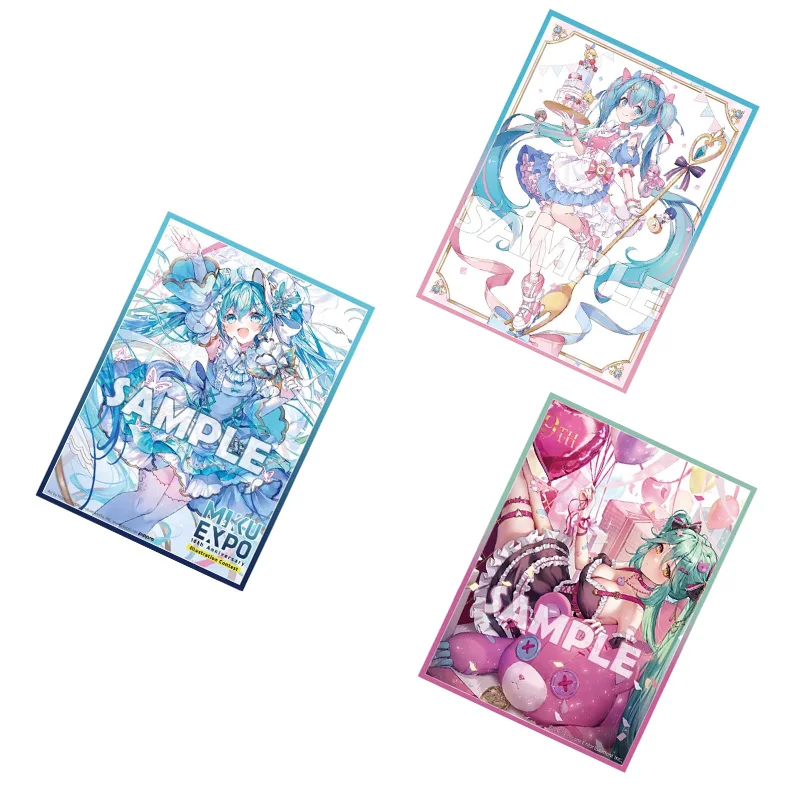 

60Pcs/Set 67x92mm Anime Girl Hatsune Miku NineYears Birthday Beauty Flash TCG Game Card Sleeve Hobbies Collectibles Gift Toys