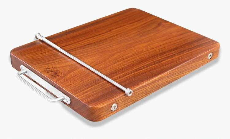 

Cutting board clam wood solid household kitchen drill cut vegetables fruit sticky iron