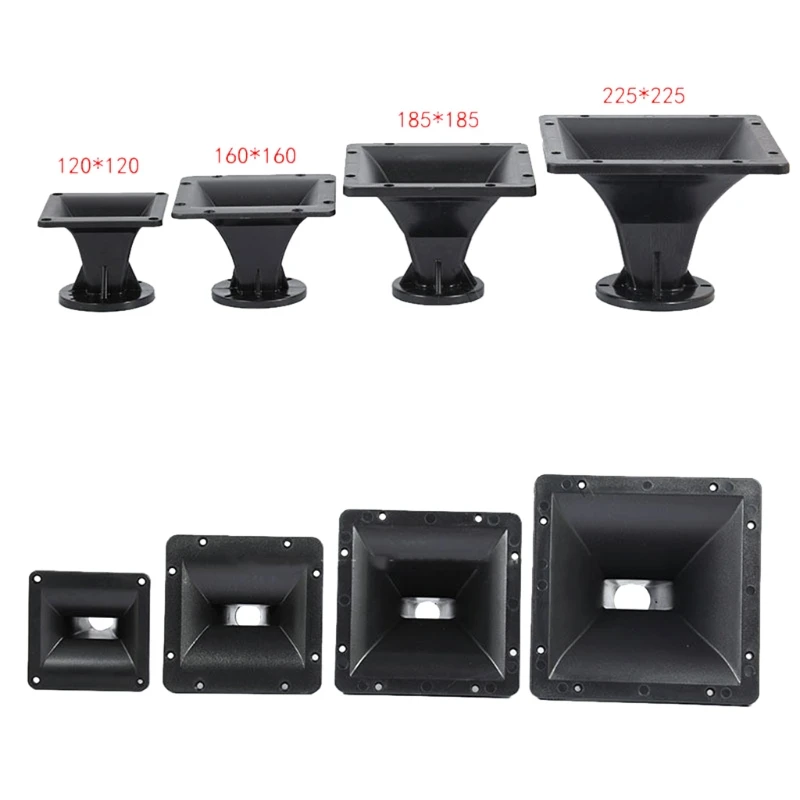 120/160/185/225mm Speaker Wave Guide Horn Long Throw Distance Dispersion Stage Audio Sound Tweeter for DJ Home Theater