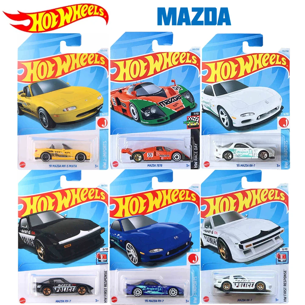 Hot Wheels Cars 2024 MAZDA Series MAZDA 7B7B Diecast Vehicle Model Cars Toys Boys Gift Christmas Gift