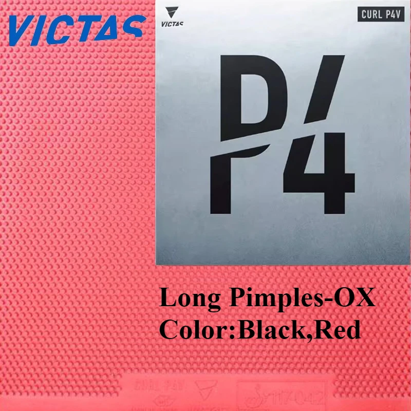 

VICTAS P4 OX Table Tennis Rubber Long Pimples without Sponge Ping Pong Rubber For Chopping Playing Style