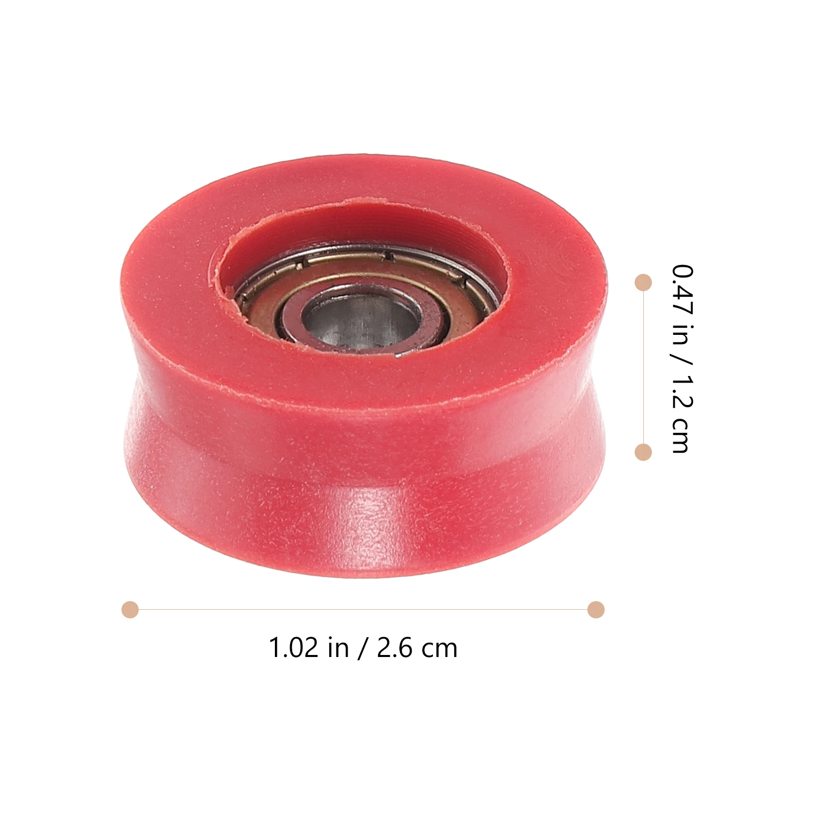 

10pcs Nylon Bearing Sliding Door Roller U Groove Design Wear Resistant Cabinet Guide Wheel For Doors Windows Rails